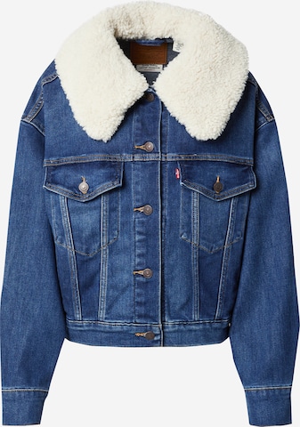 LEVI'S ® Přechodná bunda 'Warm Baby Bubble Trucker' – modrá: přední strana