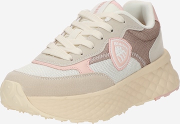 Baskets basses Blauer.USA en blanc : devant