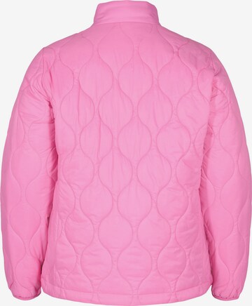 Zizzi Between-Season Jacket 'CAMAYA' in Pink