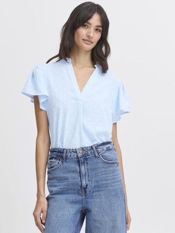 b.young - Blusa em azul: frente