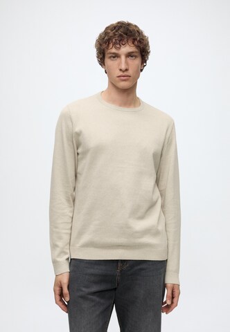Pull-over 'JJEBASIC' JACK & JONES en beige : devant