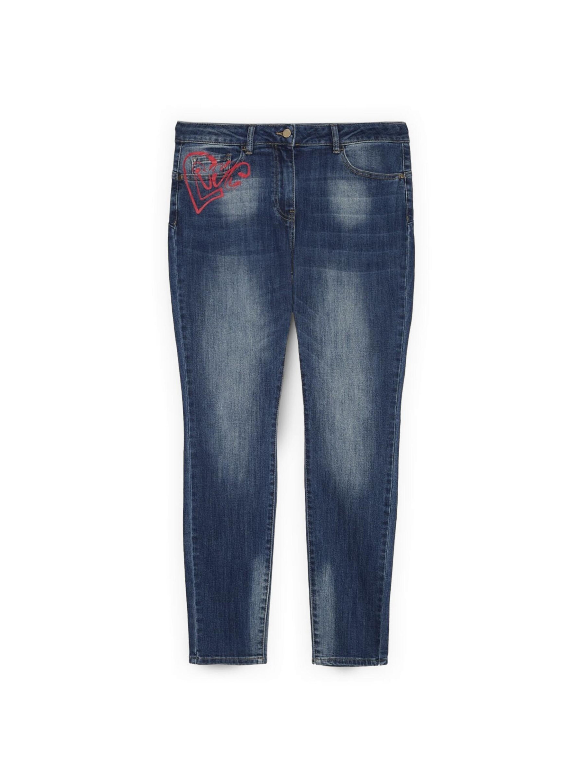 Skinny Jean Fiorella Rubino en bleu : devant