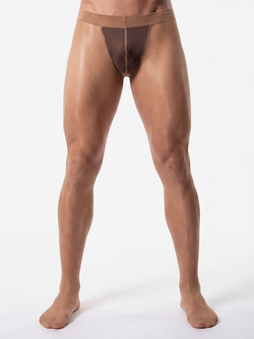 Sous-vêtements longs 'Support 40 Herrenstützstrumpfhose' GLAMORY en beige : devant