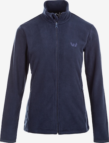 Whistler Athletic Fleece Jacket 'Cocoon' in Blue: front