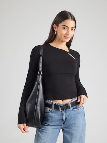 ABOUT YOU Koszulka 'Paloma' w kolorze czarny: przód