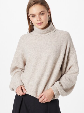 WEEKDAY Sweater 'Aggie' in Beige: front