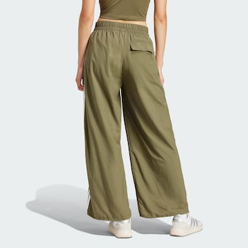 ADIDAS SPORTSWEAR Wide leg Sports trousers 'Essentials' in Green