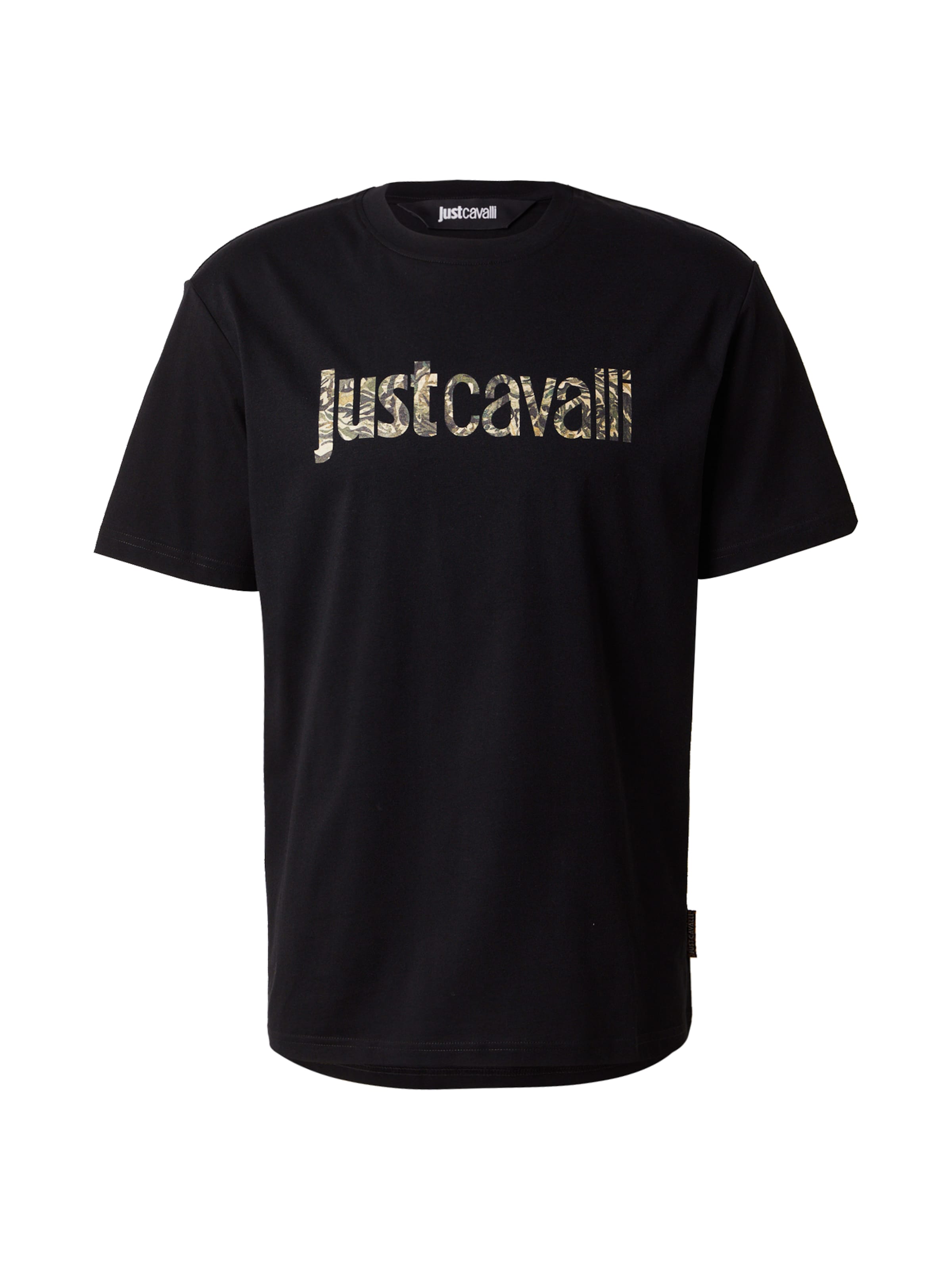 Just Cavalli T-shirt i svart: framsida