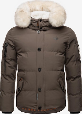 STONE HARBOUR Winter Jacket 'Halvaar' in Grey: front