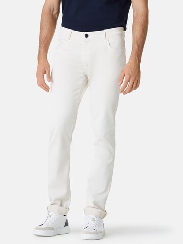 Coupe slim Jean Boggi Milano en blanc : devant