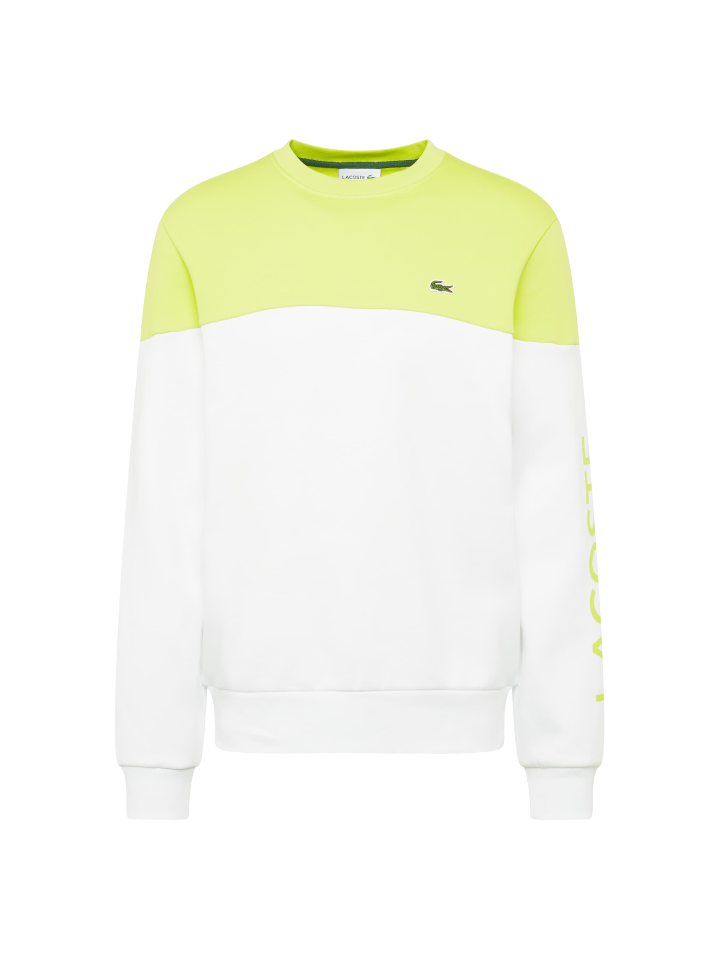 Sweat-shirt LACOSTE en blanc : devant
