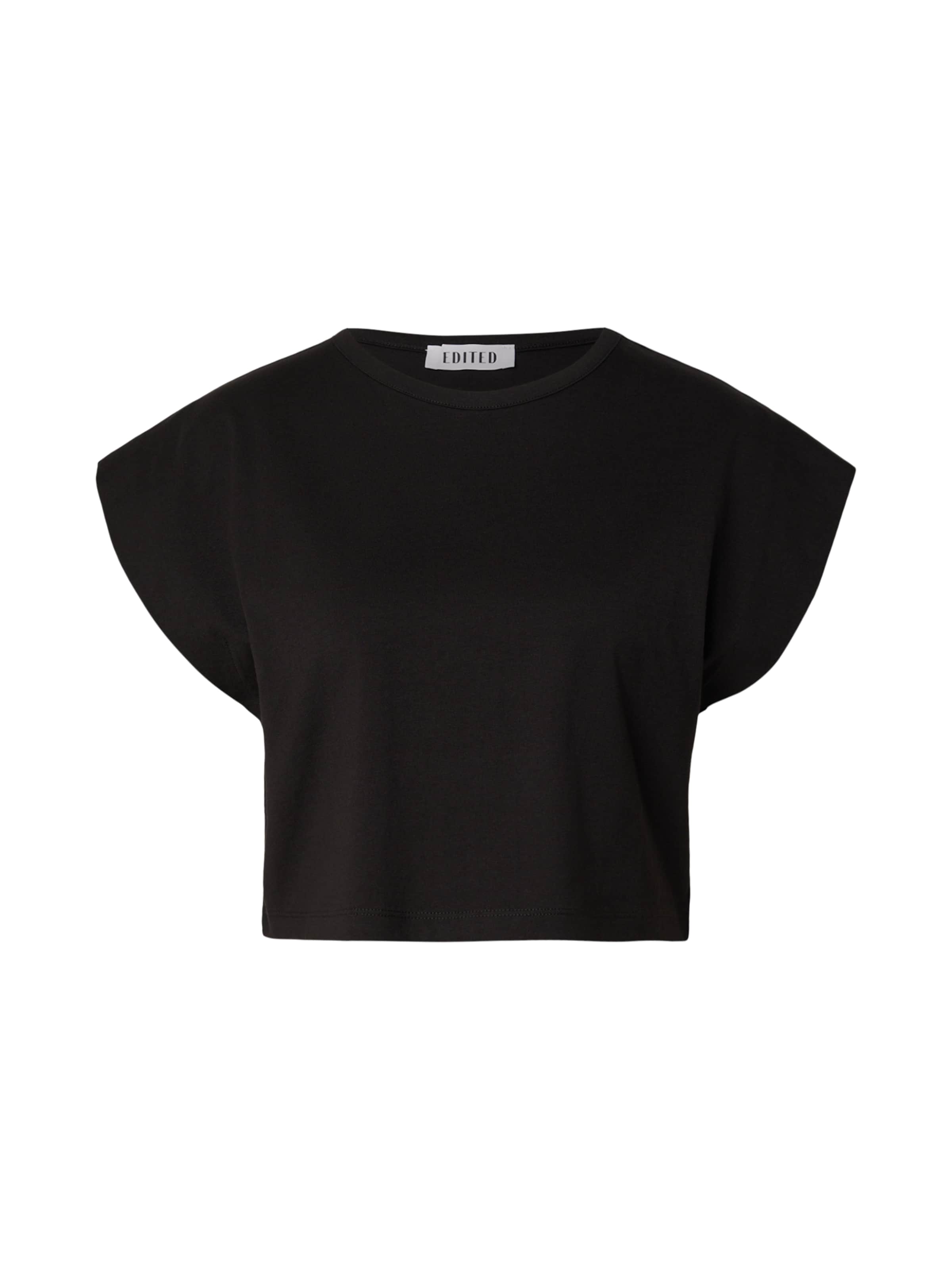 Tricou 'Xophia' de la EDITED pe negru: față