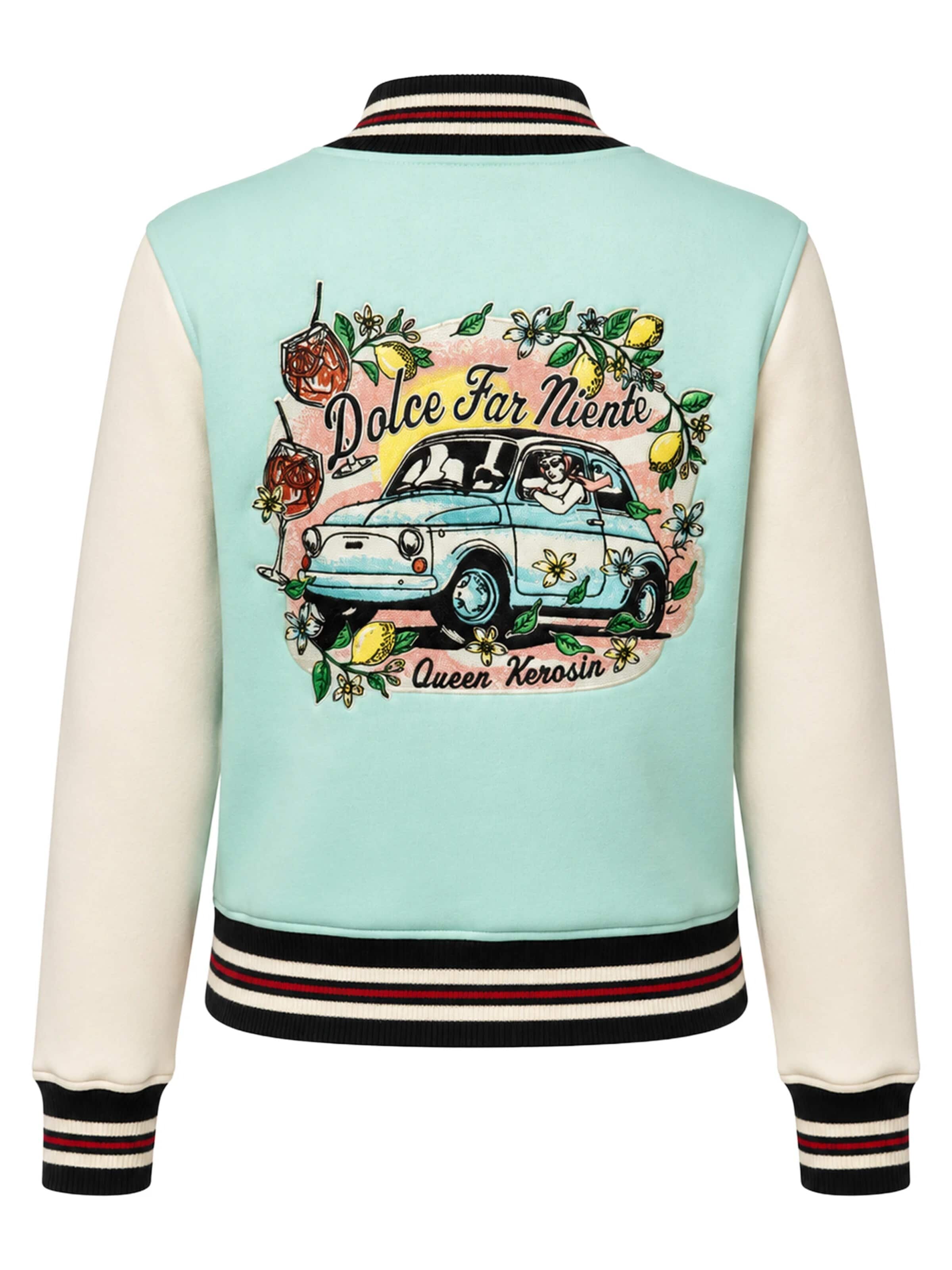 Queen Kerosin Between-Season Jacket 'Dolche Far Niente' in Green