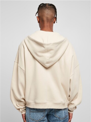 Urban Classics Zip-Up Hoodie in Beige