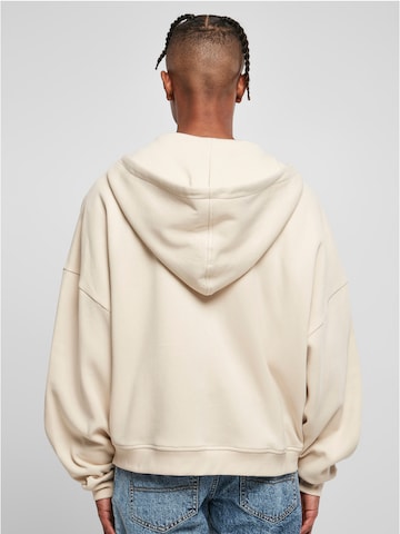 Urban Classics Zip-Up Hoodie in Beige