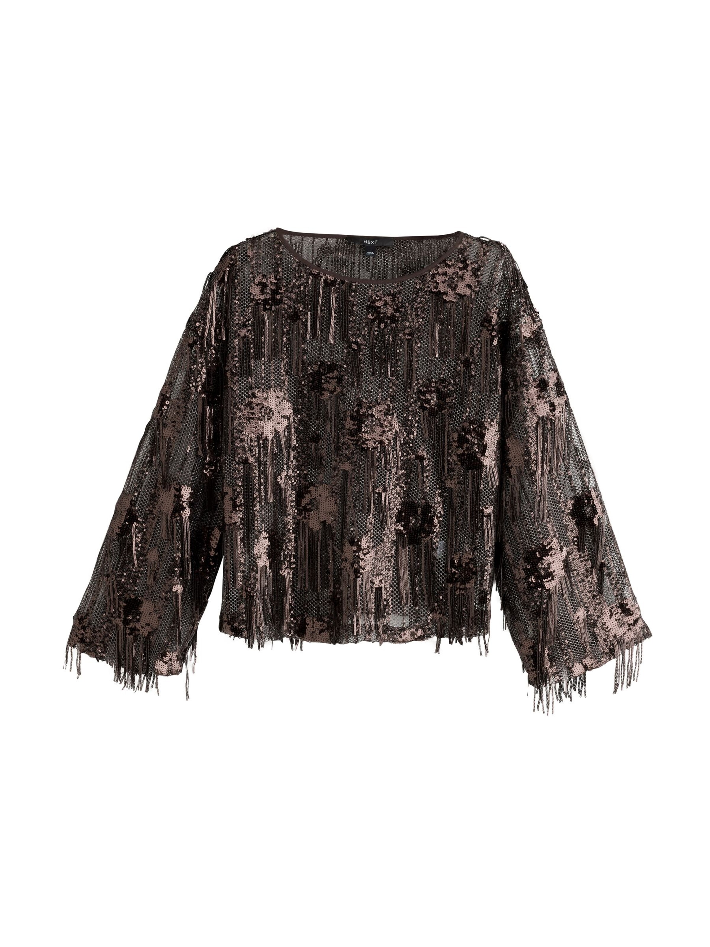 Next Bluza | rjava barva: sprednja stran