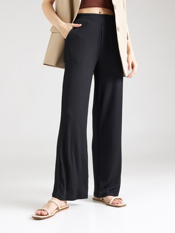 VILA Wide leg Pants 'OFELIA' in Black: front