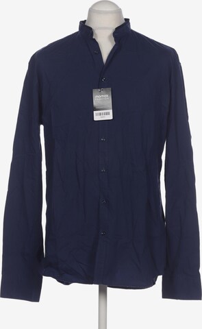 Mey & Edlich Button Up Shirt in XL in Blue: front