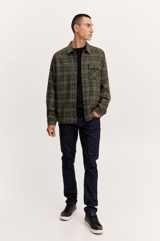 BLEND Regular fit Button Up Shirt in Green