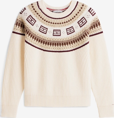 Megztinis iš TOMMY HILFIGER, spalva – smėlio spalva / šokolado spalva / mokos spalva, Prekių apžvalga