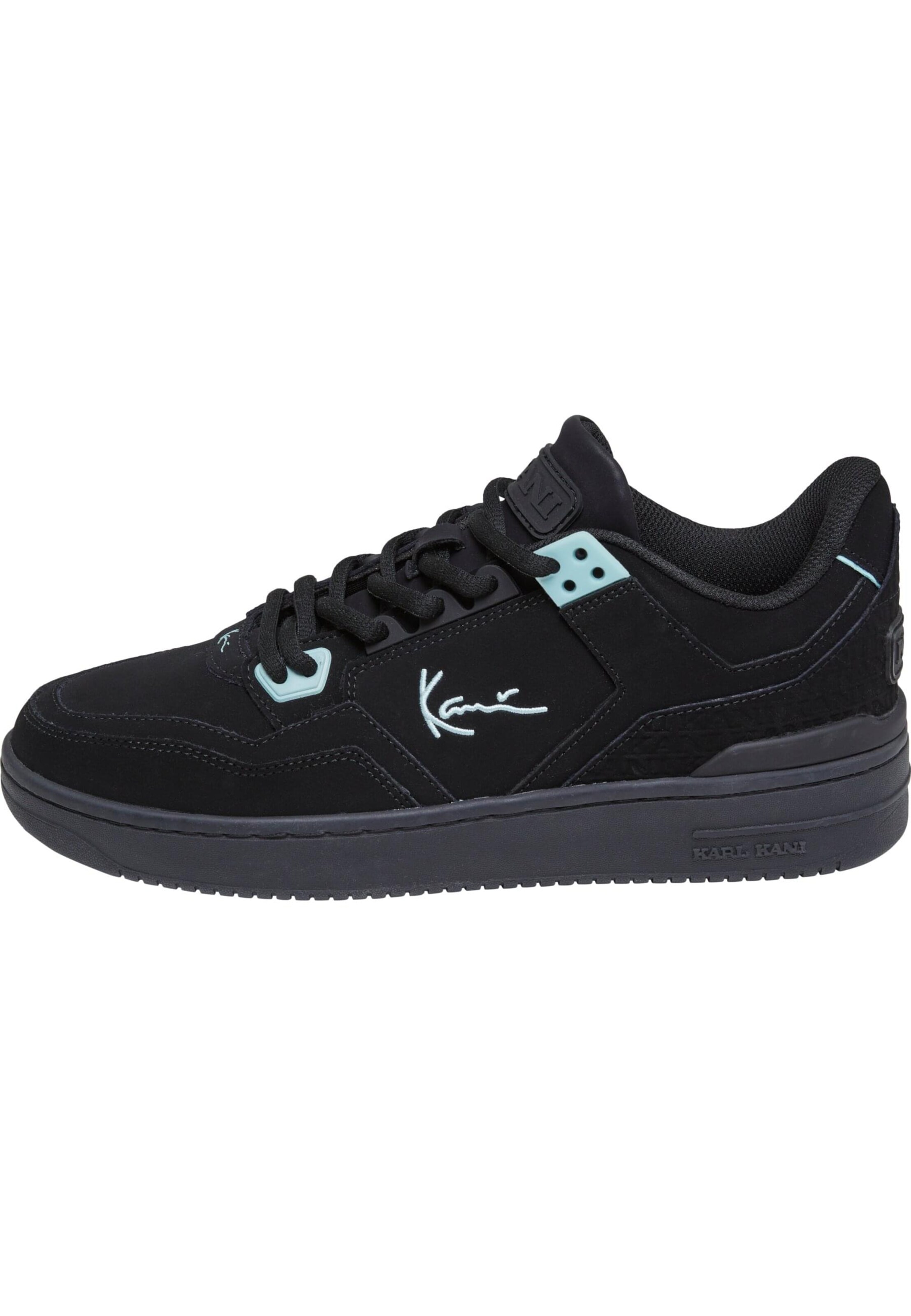 Sneaker bassa di Karl Kani in nero: frontale