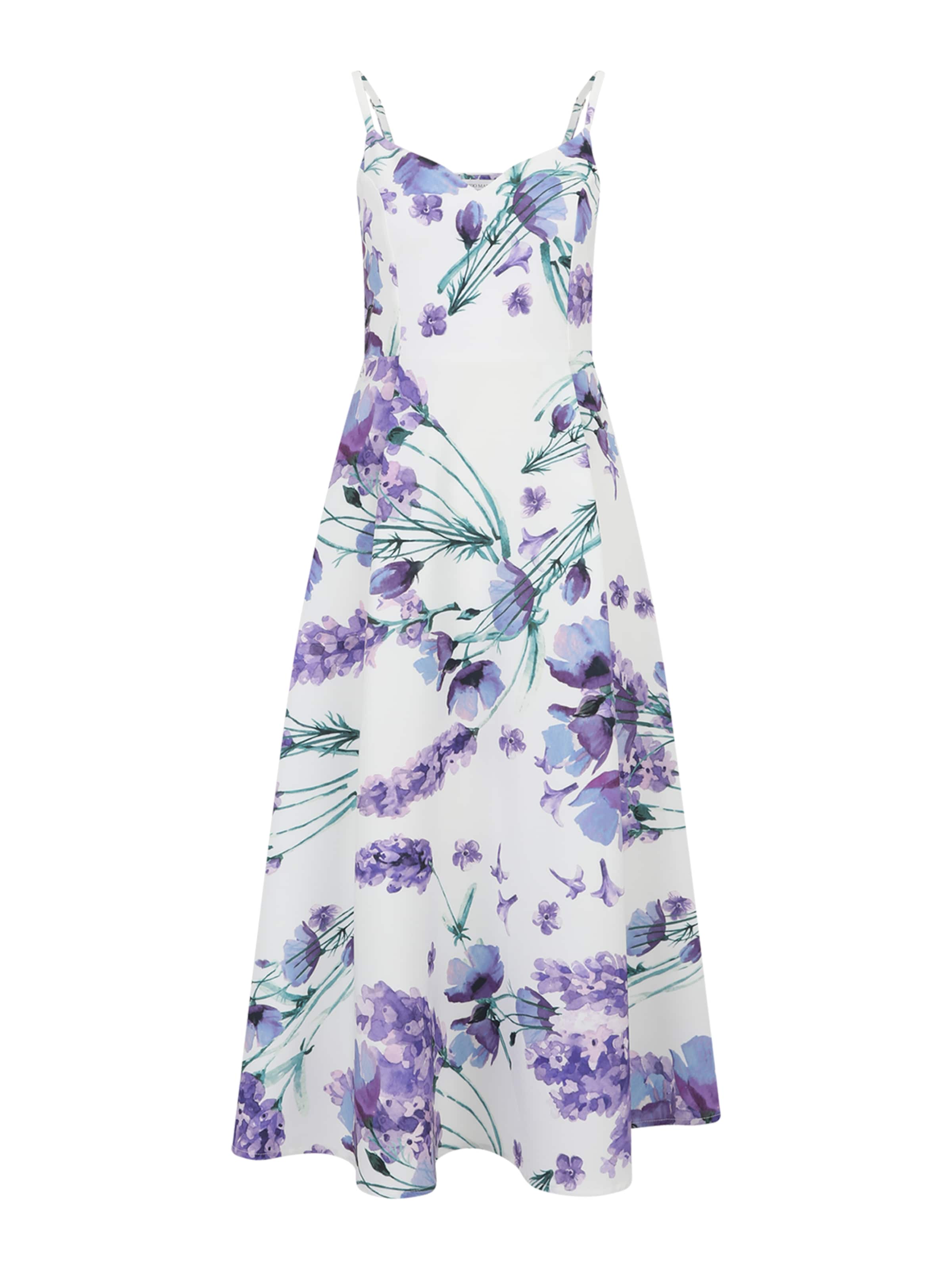 Guido Maria Kretschmer Women Cocktailmekko 'Carola' värissä kyyhkynsininen / tummanvihreä / laventeli / valkoinen, Tuotenäkymä