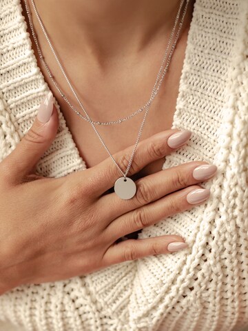 Hey Happiness Kette 'Circula' in Silber