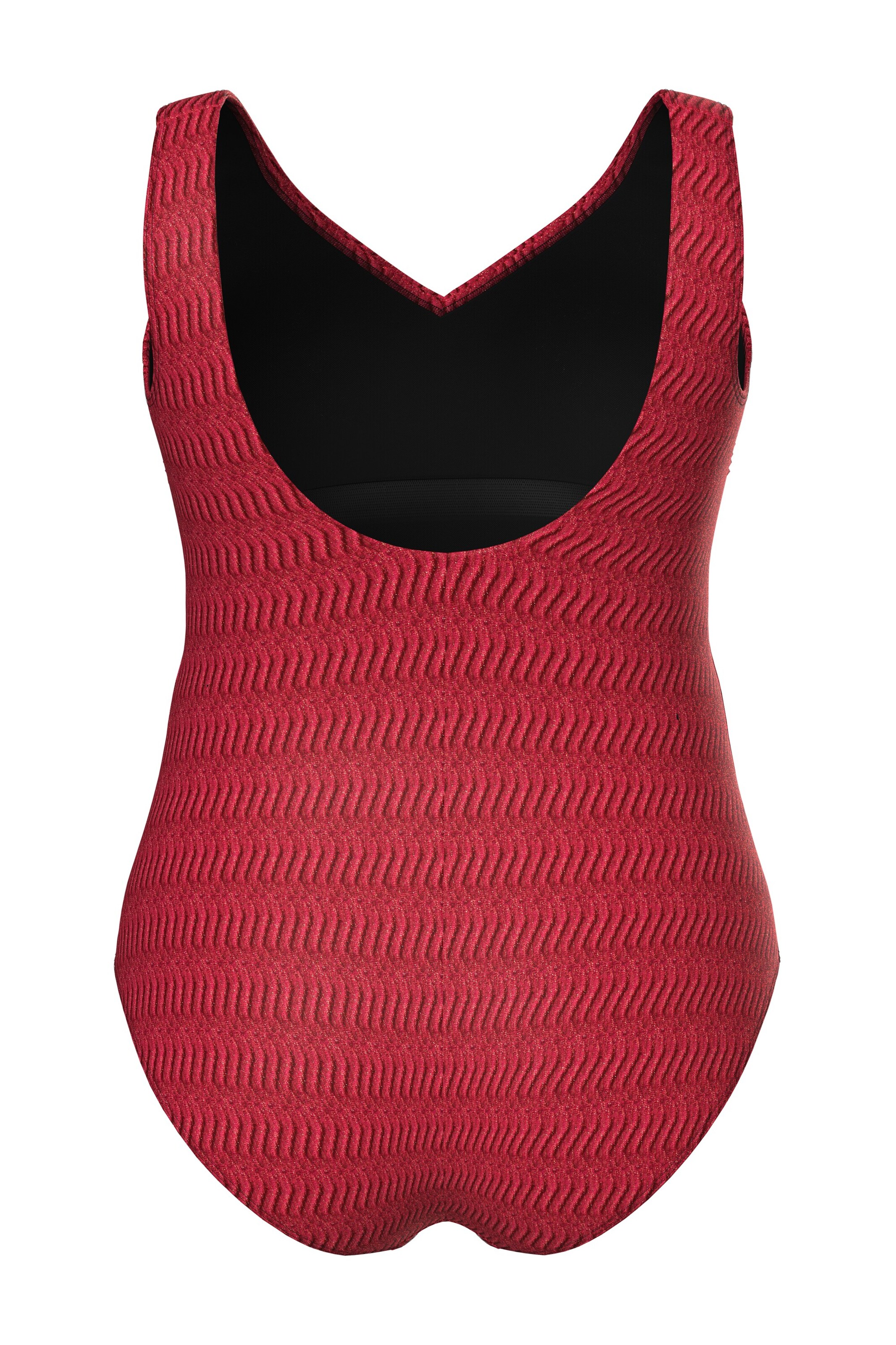 Ulla Popken Classic Swimsuit in Red