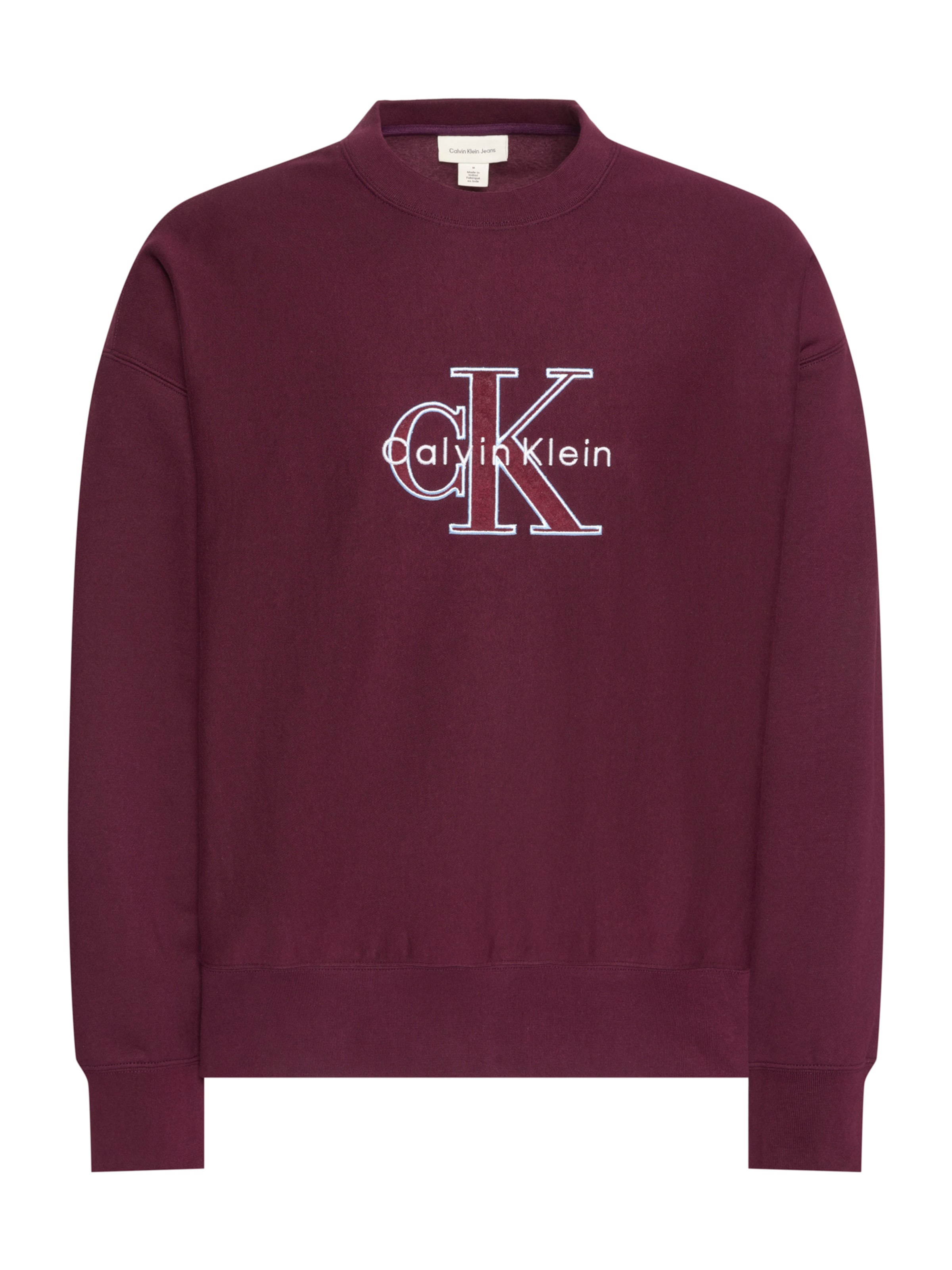 Calvin Klein Jeans Μπλούζα φούτερ σε λιλά: μπροστά