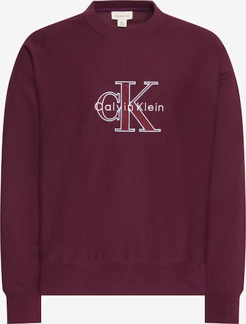 Calvin Klein Jeans Sweatshirt i lila: framsida