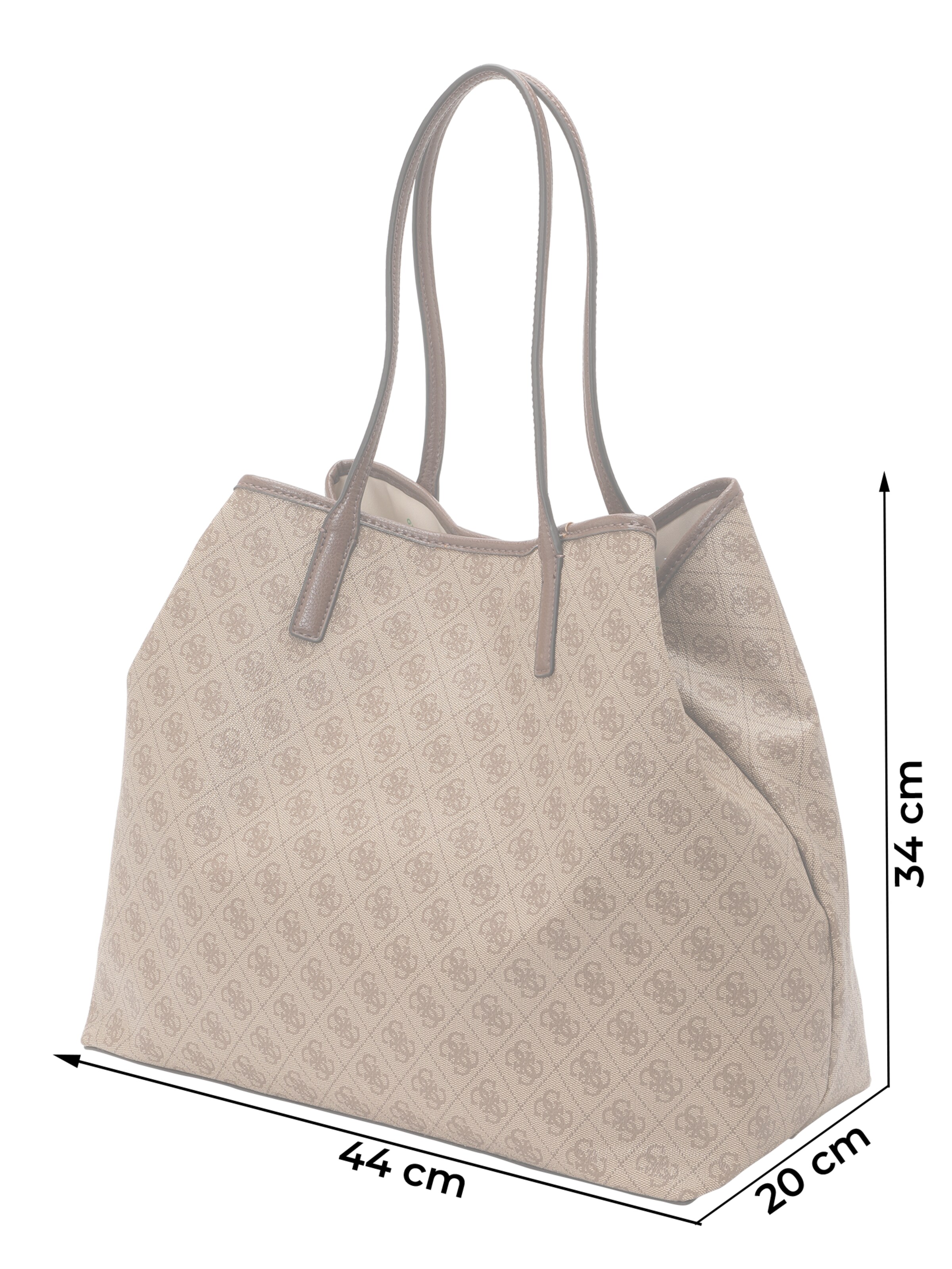 GUESS Nákupní taška 'Victtoria' – hnědá