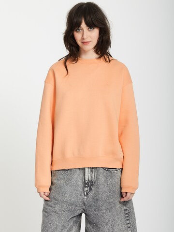 Sweat-shirt Volcom en orange : devant