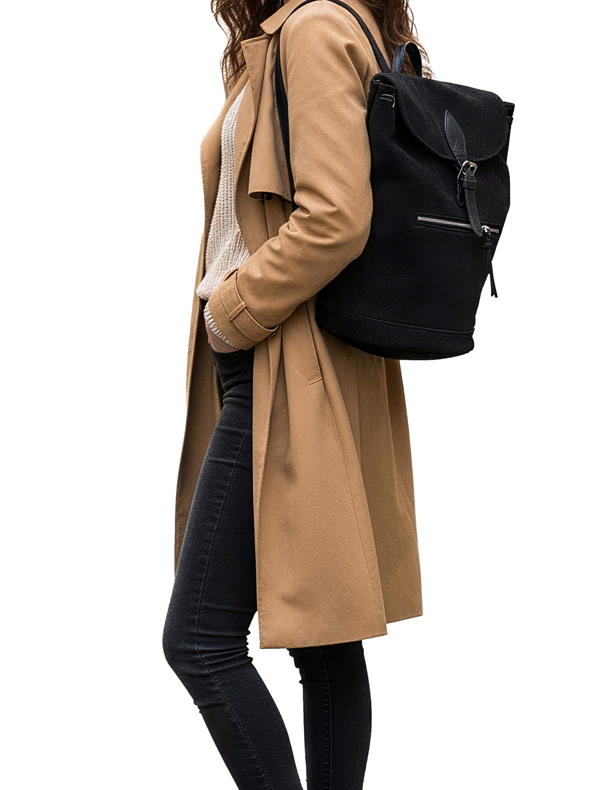 CHICCA BORSE Rugzak in Zwart: voorkant