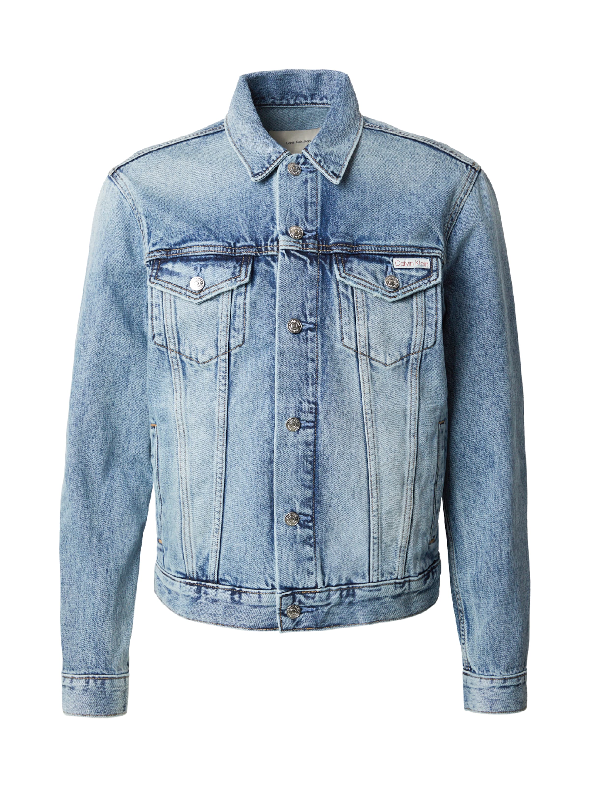 Calvin Klein Jeans Prehodna jakna 'ANDREW' | modra barva: sprednja stran