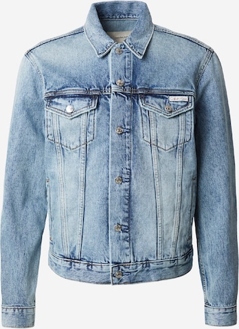 Calvin Klein Jeans Välikausitakki 'ANDREW' värissä sininen: etupuoli