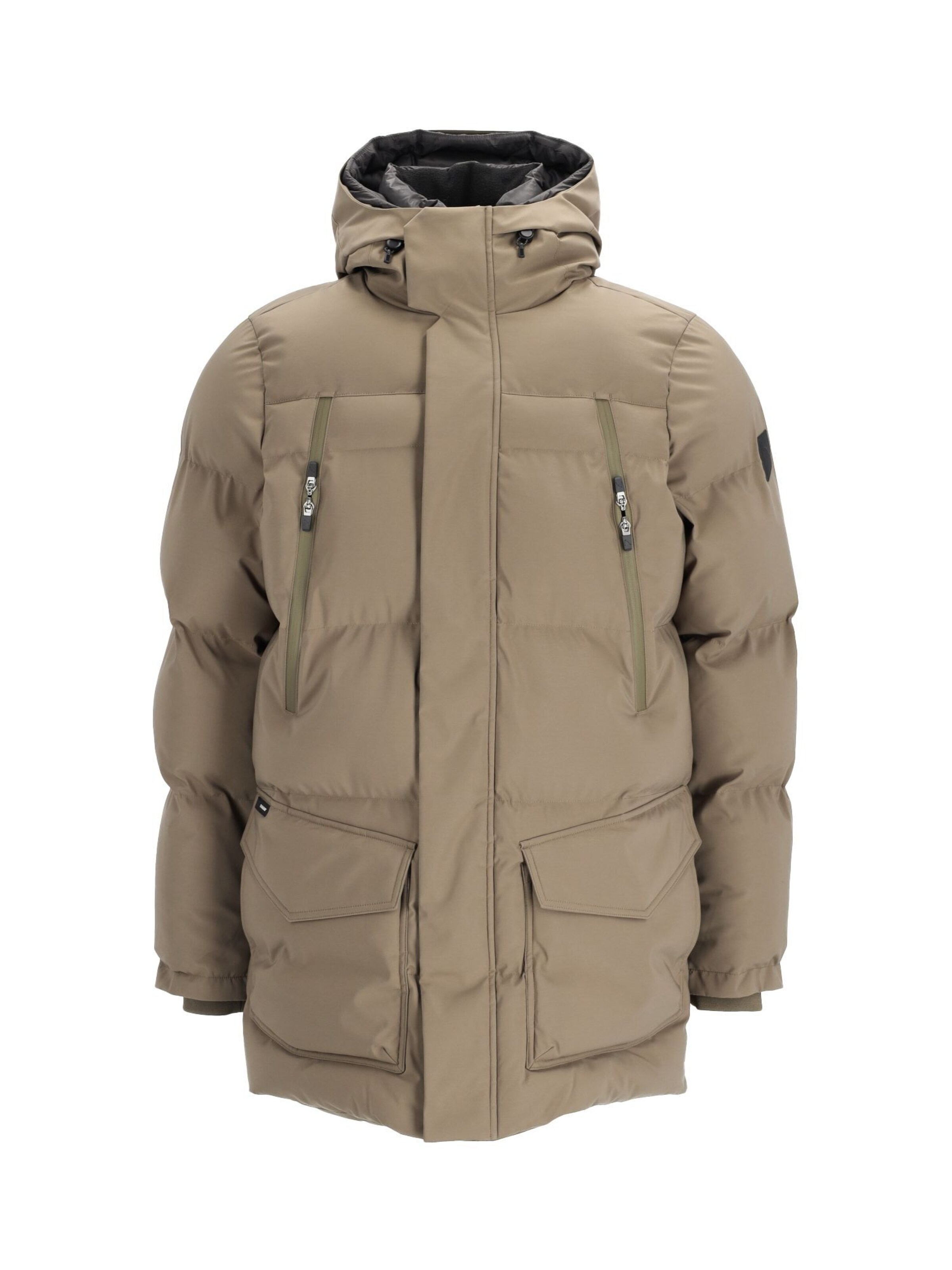 CHASIN' Winter Jacket ' Explorer Tech ' in Beige: front