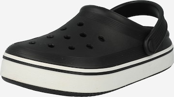 Pantofi deschiși de la Crocs pe negru: față