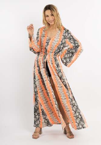 IZIA Beach Dress in Orange: front