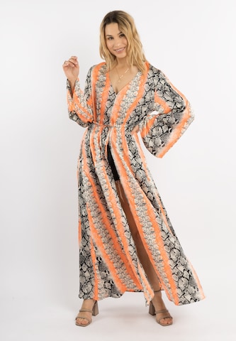 IZIA Beach Dress in Orange: front