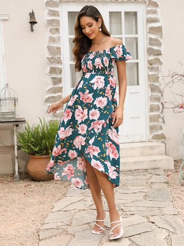 Yesfashion Sukienka w kolorze zielony
