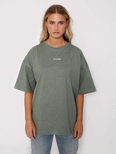 BAYSIDE BOUND Oversizeshirt 'THE BAYSIDE UNISEX OVERSIZE TEE' in XS in schilf, Produktansicht