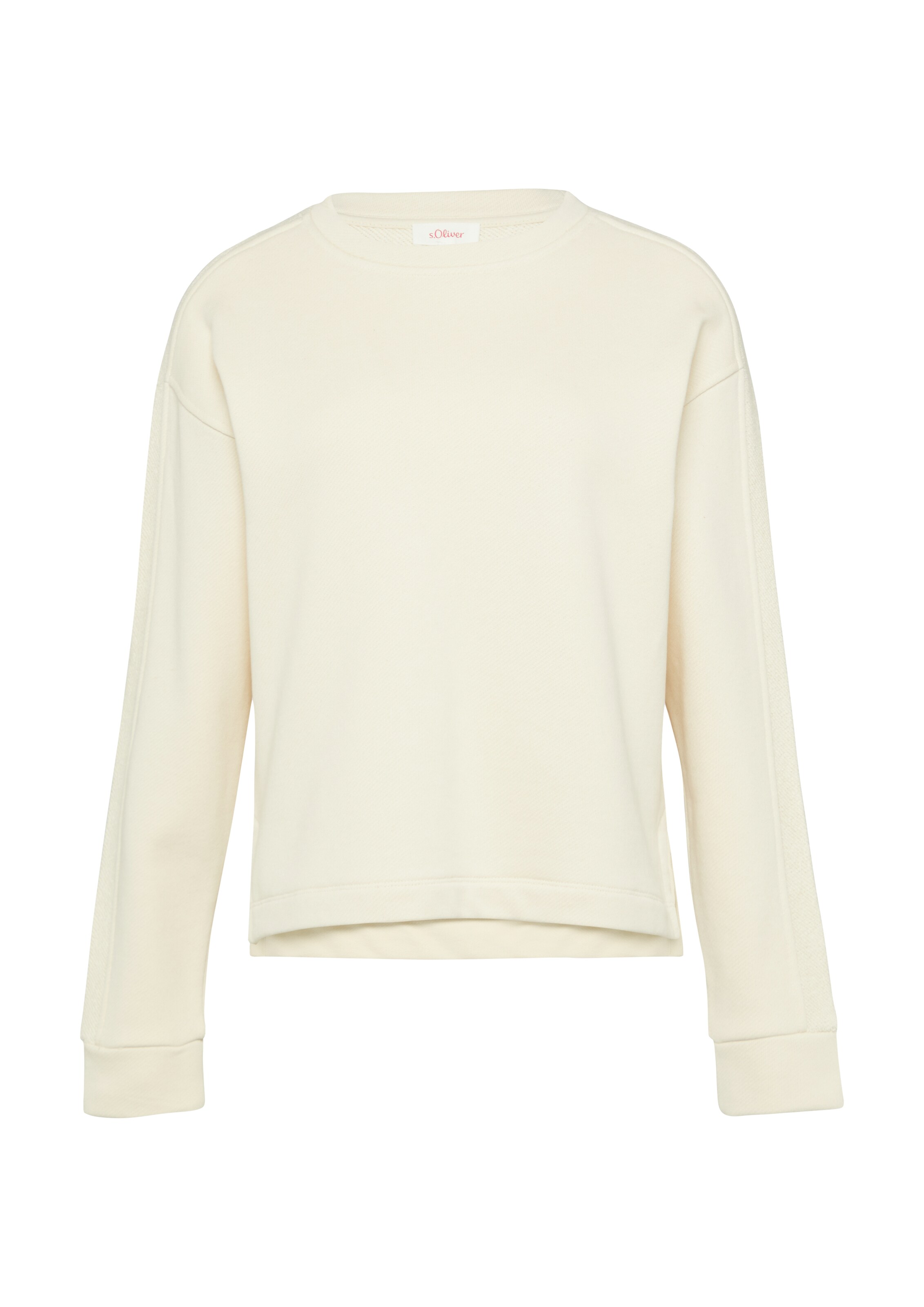 s.Oliver Sweatshirt in Beige: Vorderseite