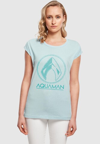 Maglietta 'Aquaman' di ABSOLUTE CULT in blu: frontale