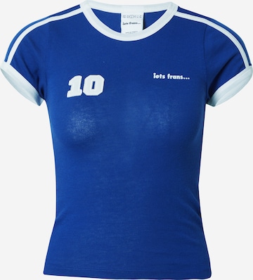 iets frans Shirt 'IF MIA FOOTBALL BABY' in Blauw: voorkant
