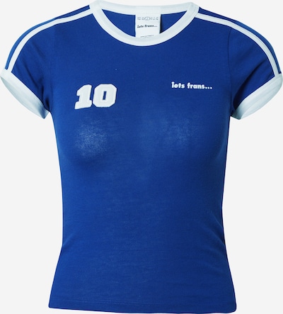 iets frans T-shirt 'IF MIA FOOTBALL BABY' i blå / vit, Produktvy