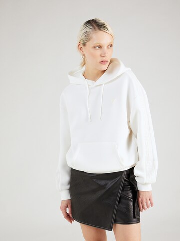 GUESS Sportief sweatshirt 'BRENDA' in Wit: voorkant