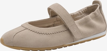 Ballerines à lanières Tamaris en beige : devant