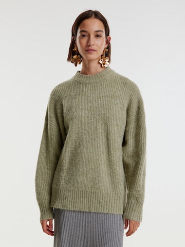 Pullover extra large 'Luca' di EDITED in verde: frontale