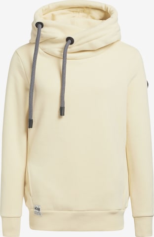 khujo - Sweatshirt 'Kar' em amarelo: frente