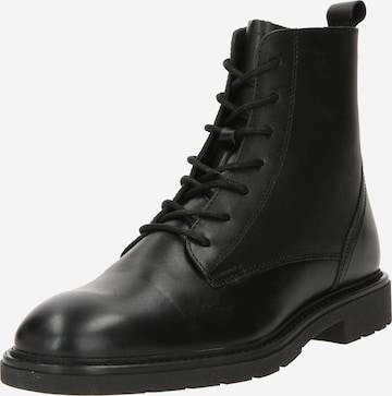 Guido Maria Kretschmer Men Lace-Up Boots in Black: front